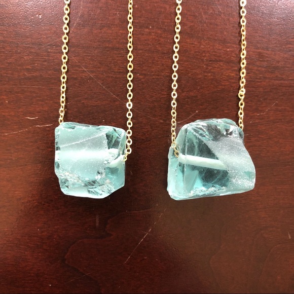 ❗️LAST❗️ Raw Aquamarine Quartz Crystal Necklace - Picture 8 of 8